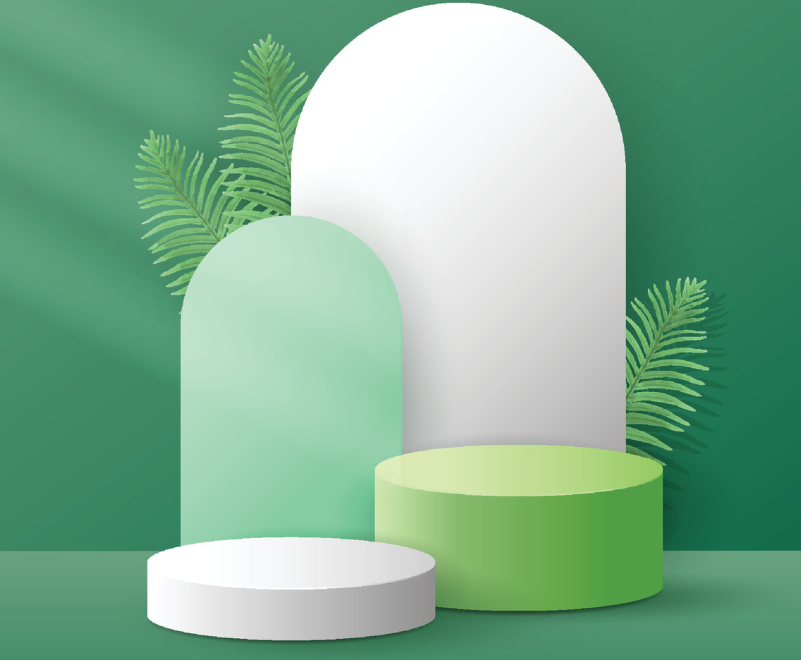 Green Podium Template
