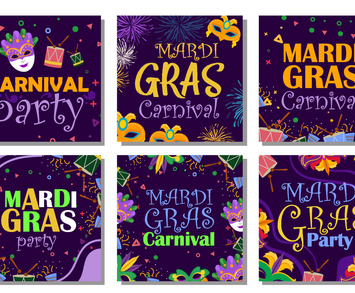 Mardi Gras Carnival Social Media