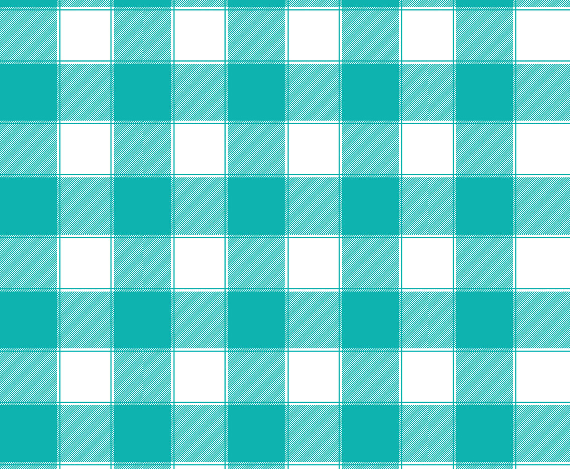 White and Teal Diagonal Seamless Pattern Buffalo Plaid
