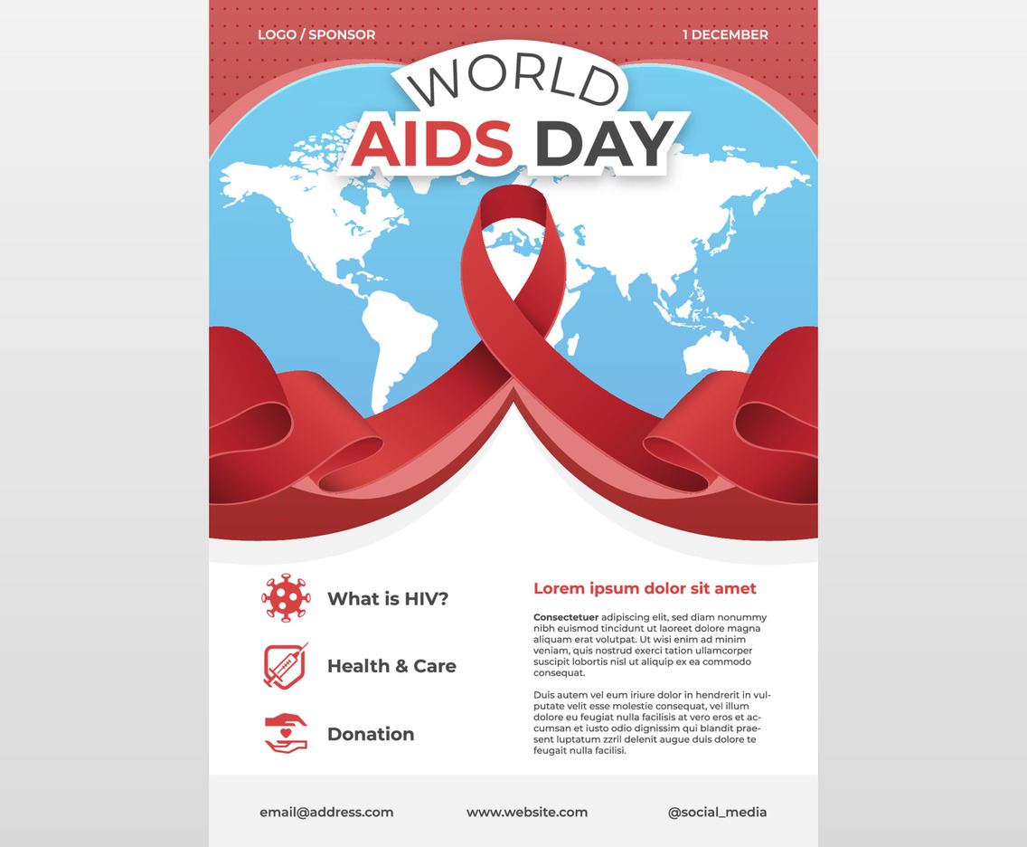 World Aids Day Poster Template
