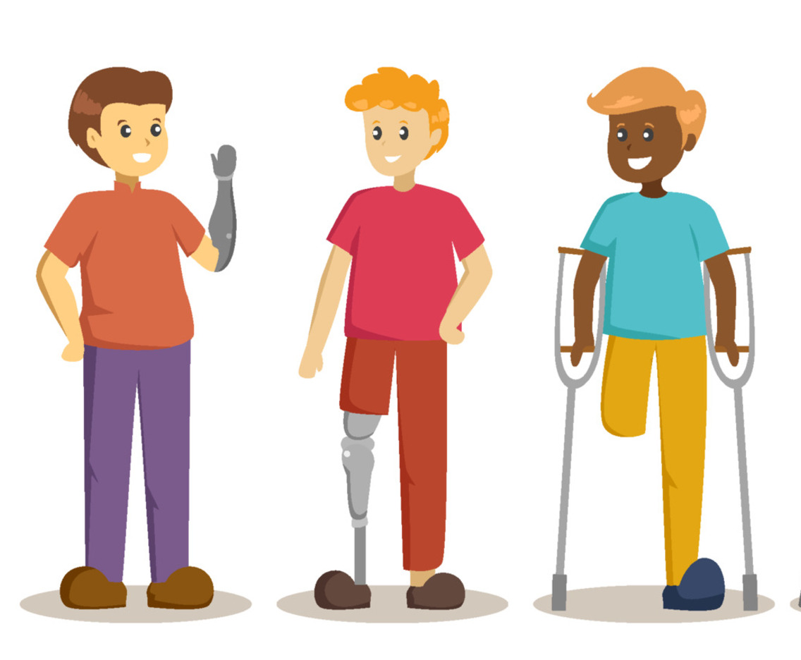 Awareness People with Disabilities Character