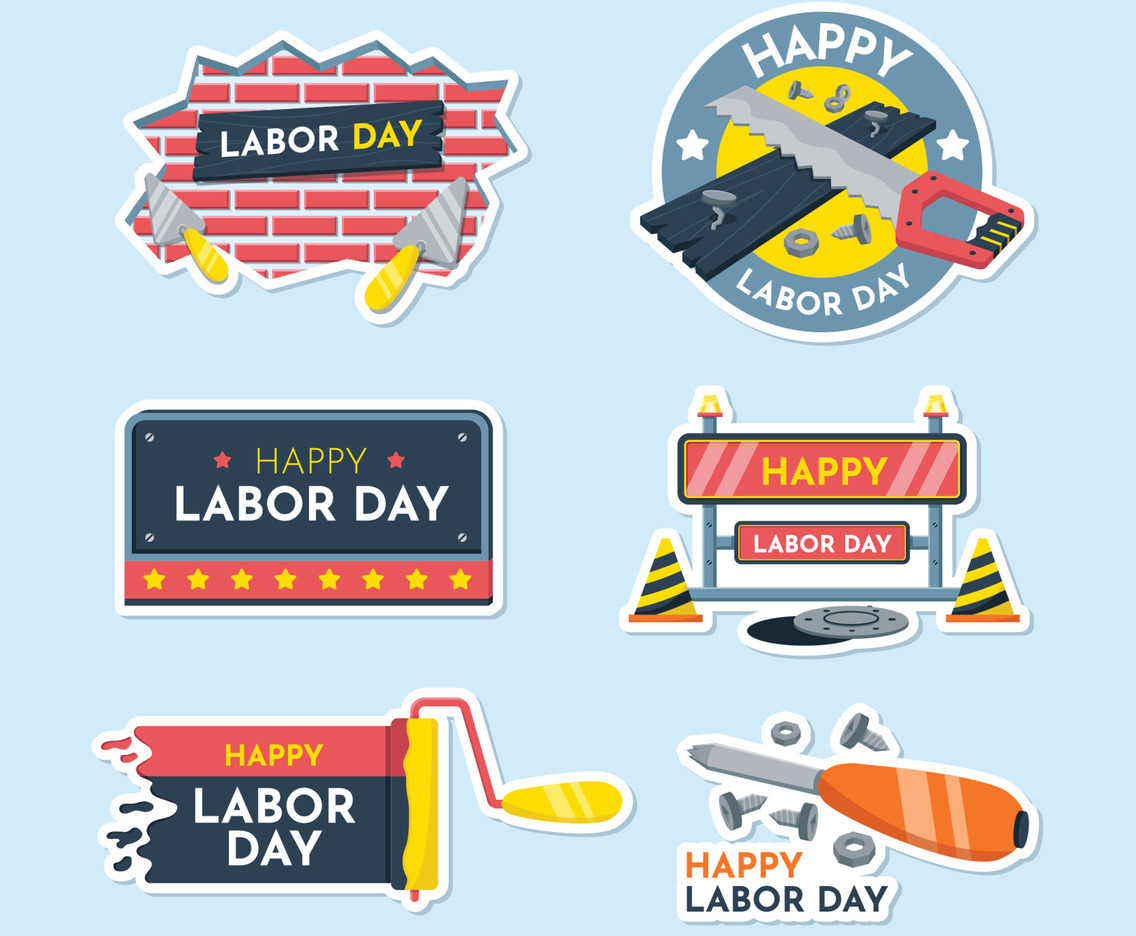 Labor Day Sticker Pack