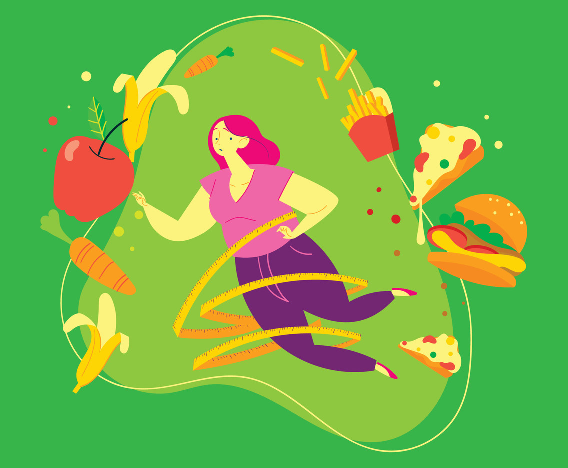 Woman and Her Diet Programs