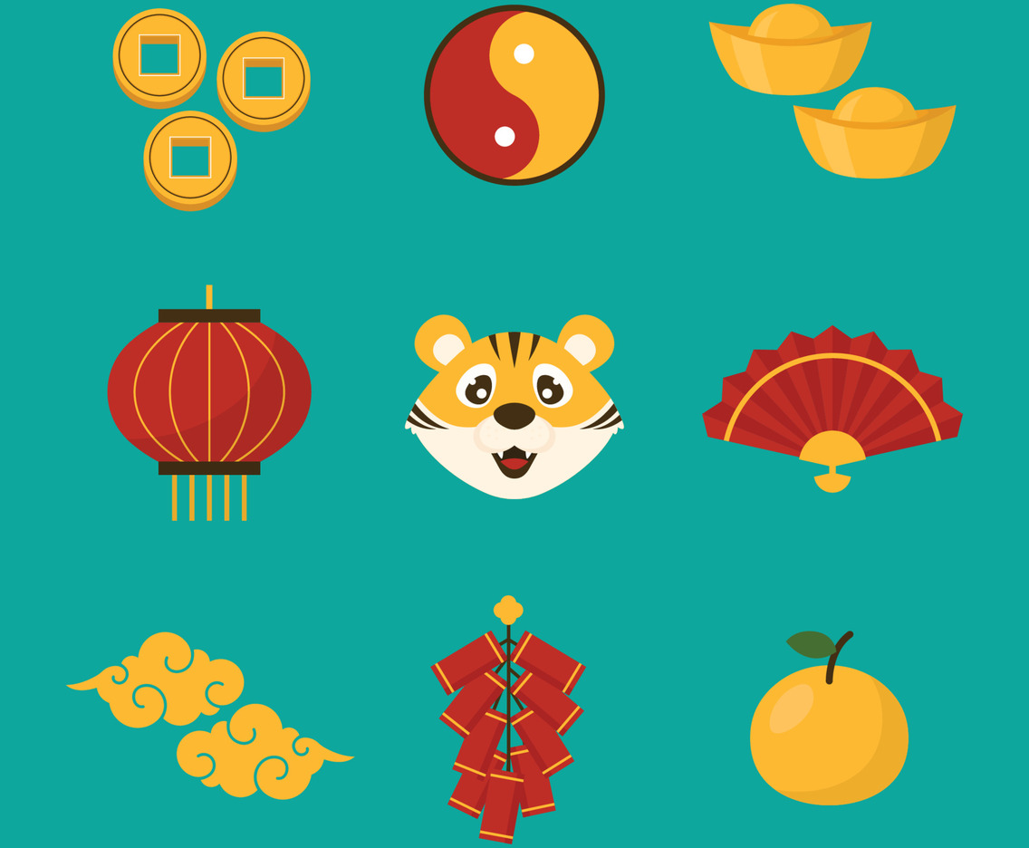 Chinese New Year Icon Set