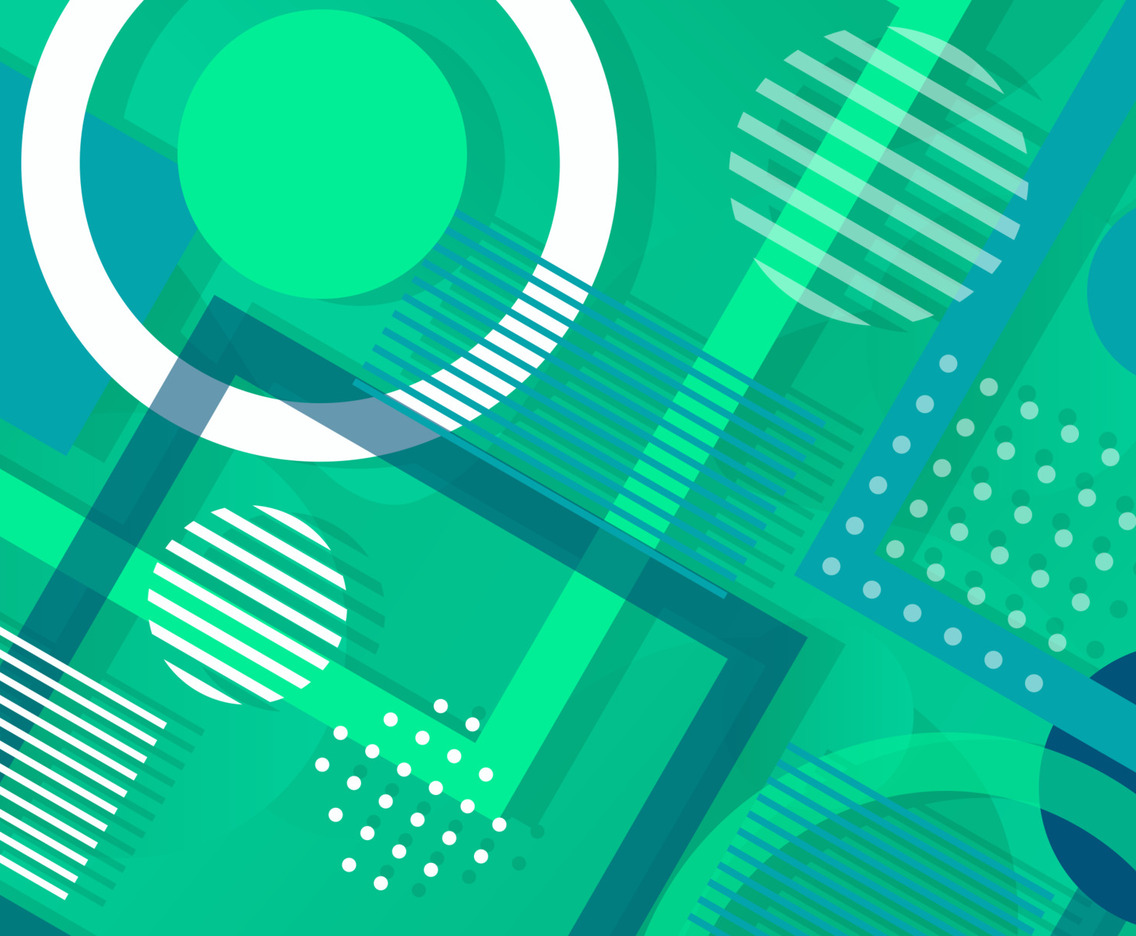Green Abstract Geometric