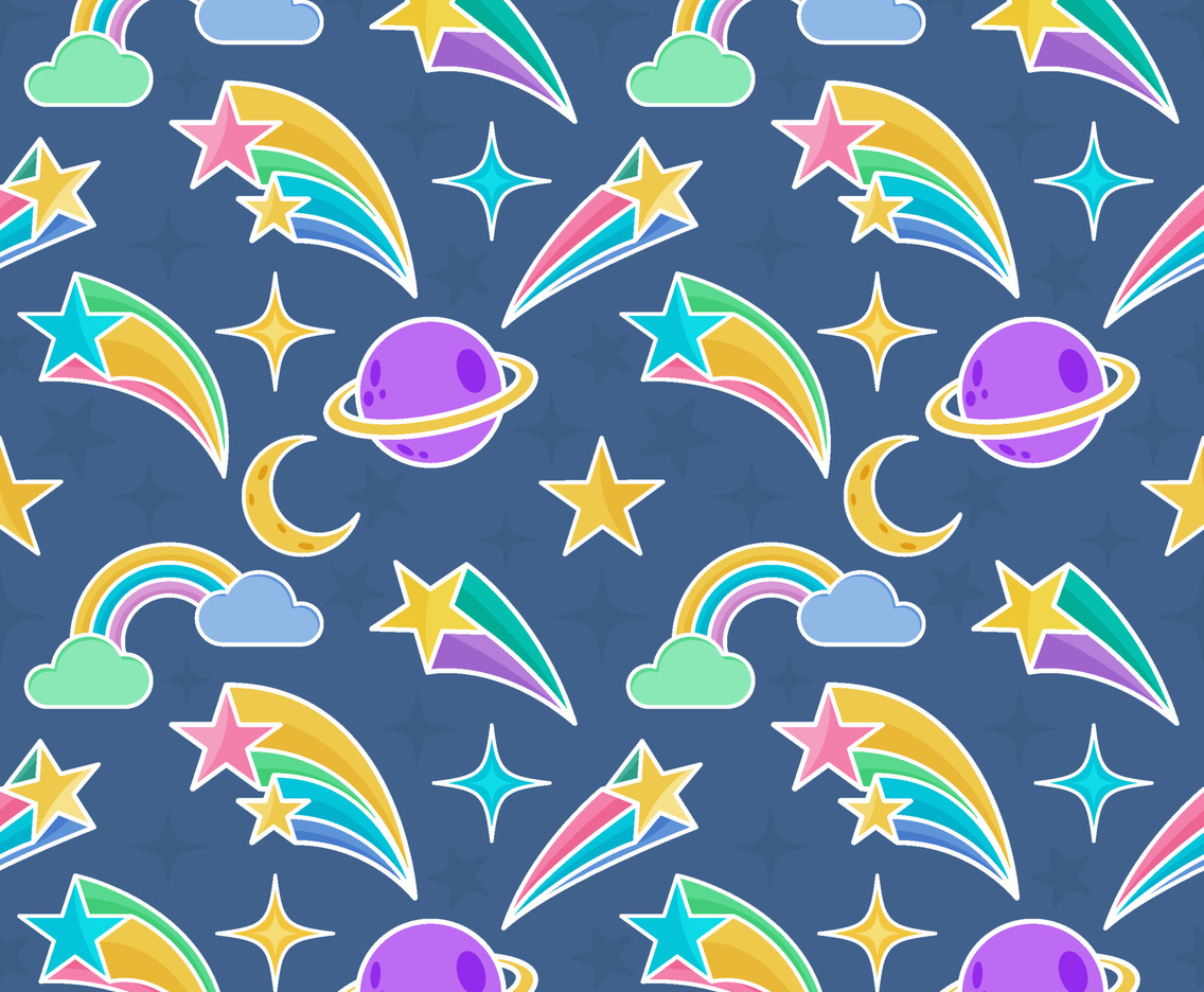 Star Seamless Pattern Background Template