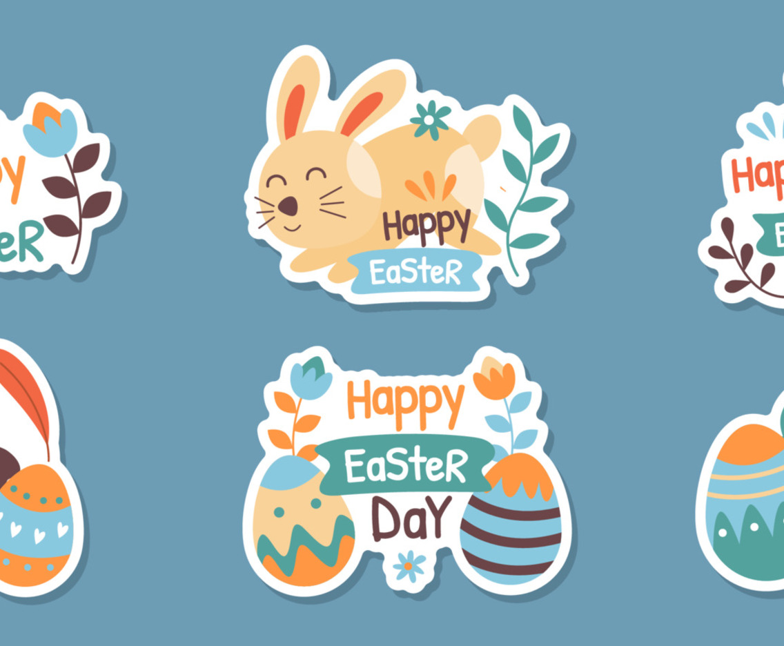 Happy Easter Sticker Collection