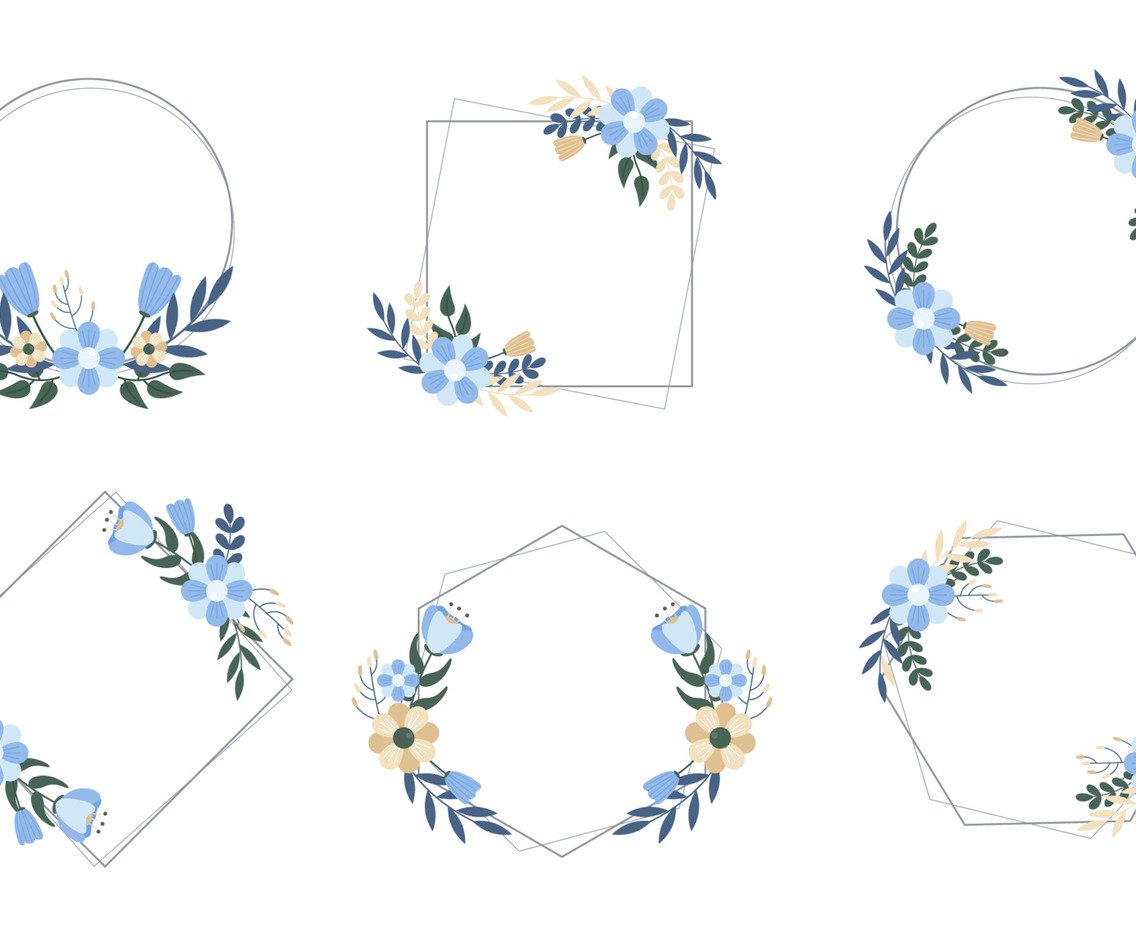 Floral Decorative Frame Collection