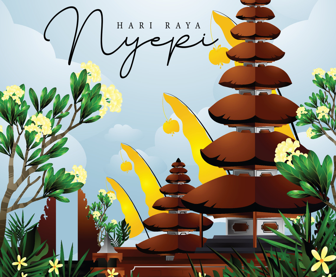 Celebrate Nyepi Day Concept