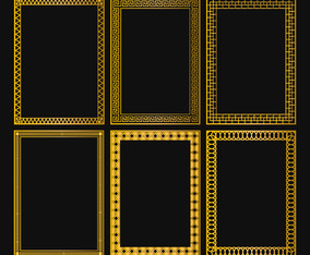 Royal Border Minimalist Frame | FreeVectors