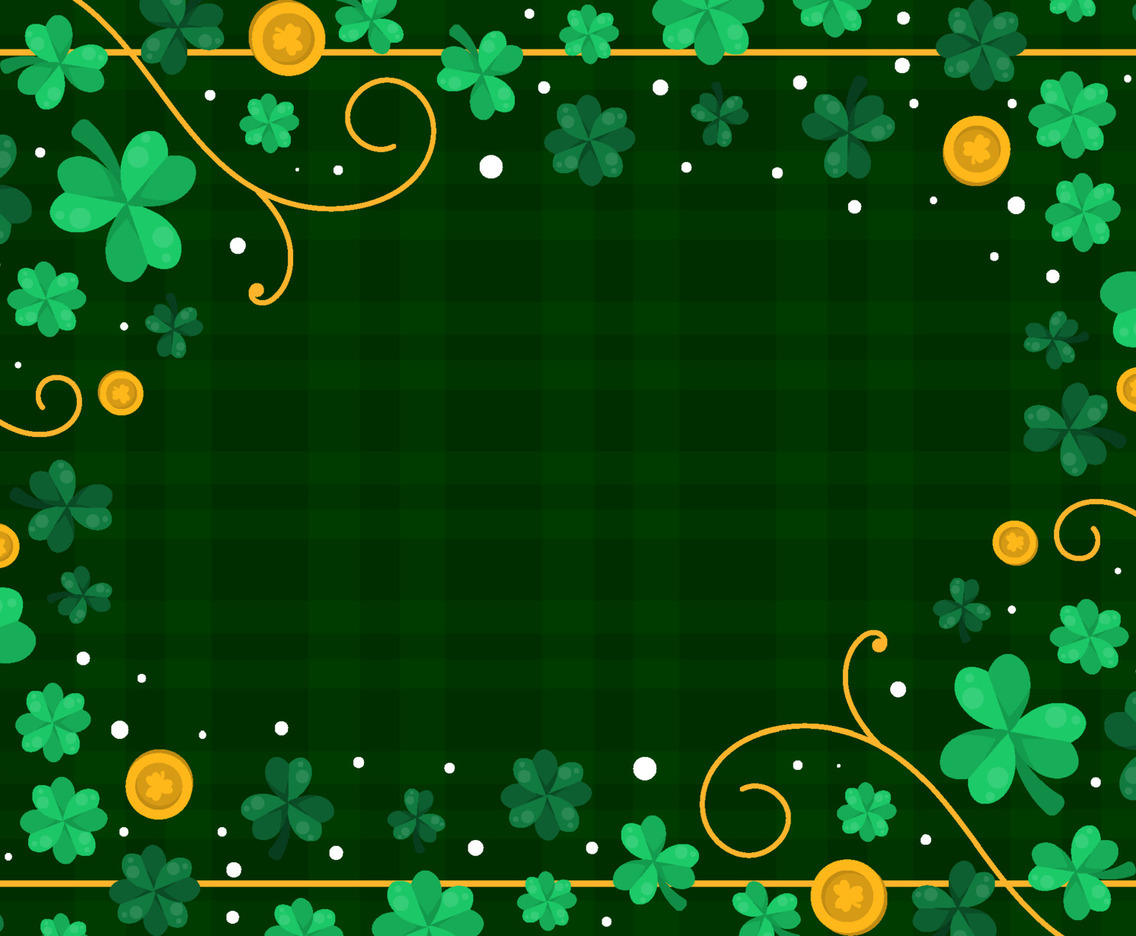 St Patricks day Shamrock Clover Background