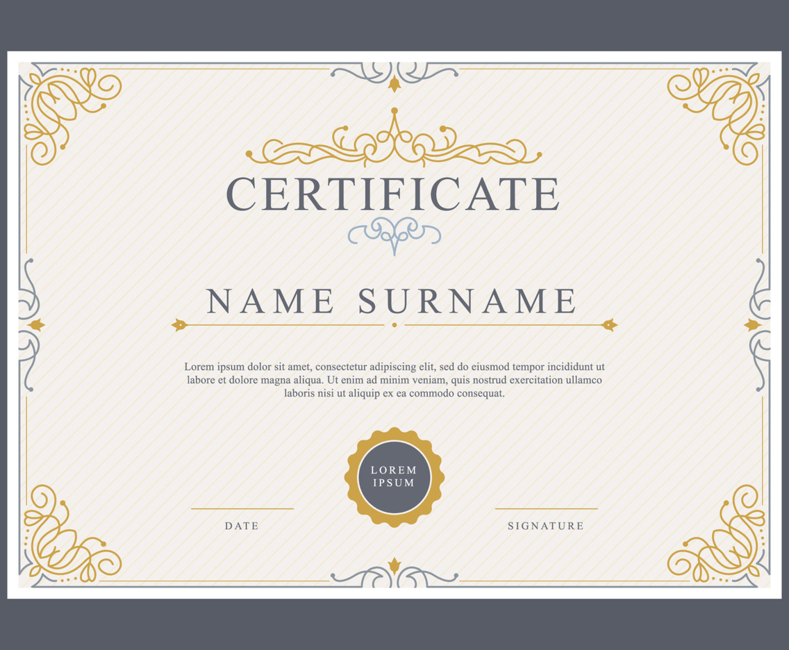 Classic Certificate Template