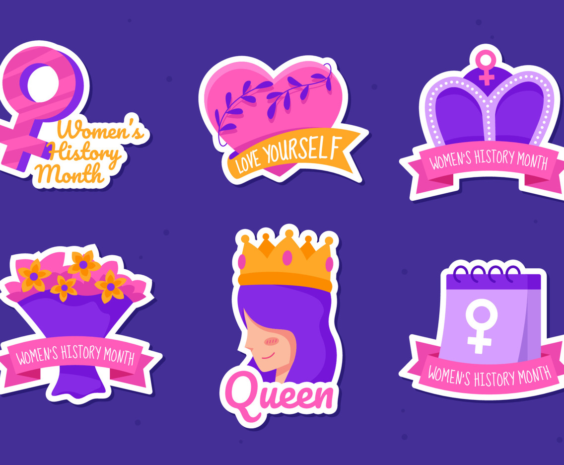 Women History Sticker Collection