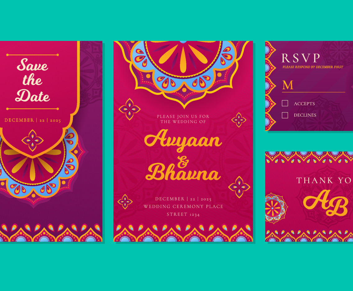 Indian Wedding Invitation Template