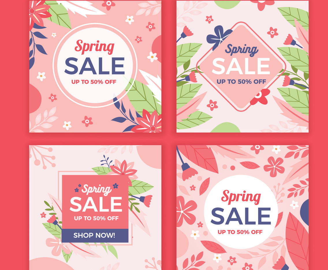 Spring Sale Social Media Template