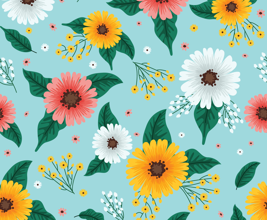 Spring Floral Seamless Pattern